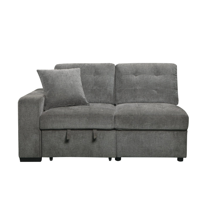 (1/4)Left Side 2-Seater with Pull-out Ottoman