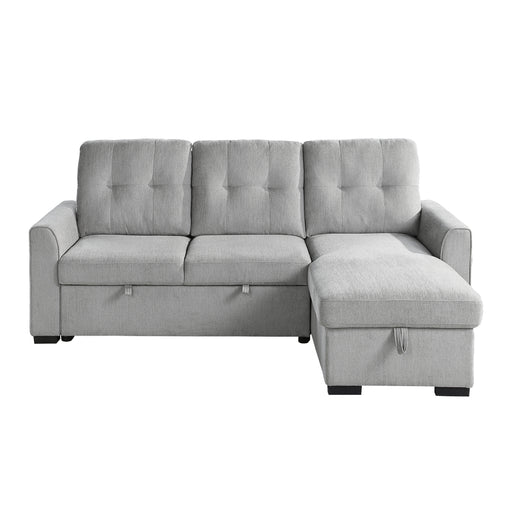 Carolina (2)2-Piece Reversible Sectional with Pull-out Bed and Hidden Storage