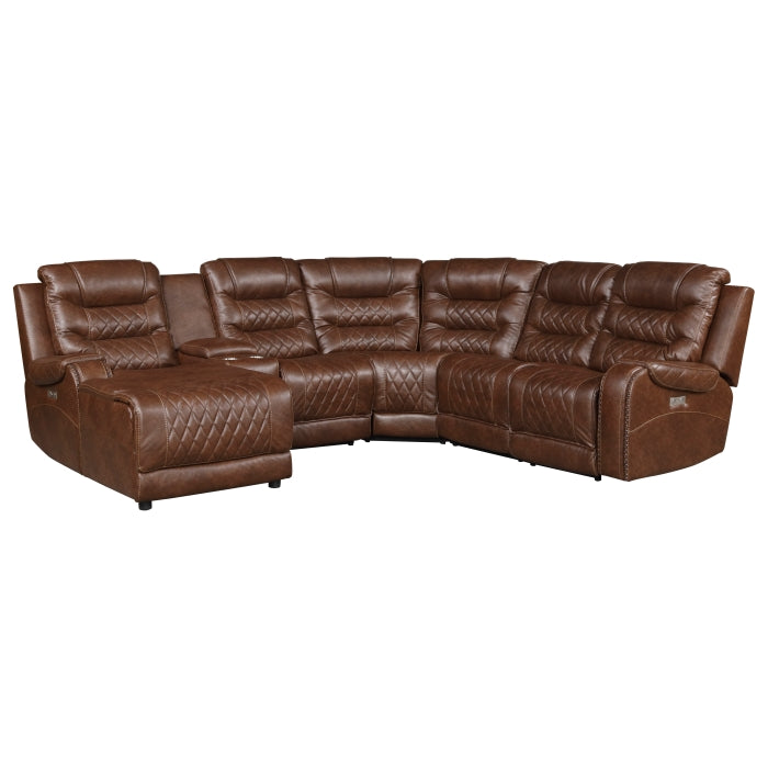 Putnam (6)6-Piece Modular Power Reclining Sectional with Left Chaise