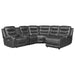 Putnam (6)6-Piece Modular Power Reclining Sectional with Right Chaise