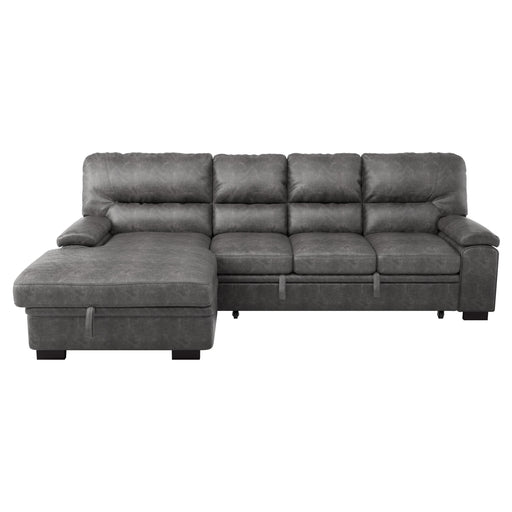 Michigan (2)2-Piece Sectional with Pull-out Bed and Left Chaise with Hidden Storage
