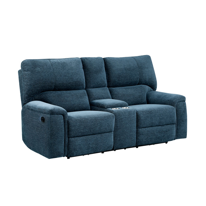 Dickinson Double Reclining Love Seat with Center Console