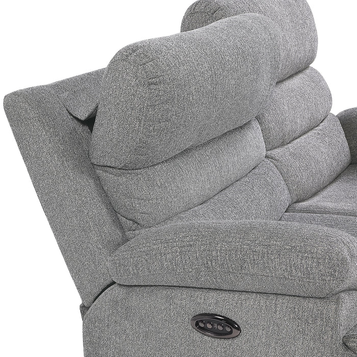Sherbrook Power Double Reclining Love Seat with Power Headrests and USB Ports