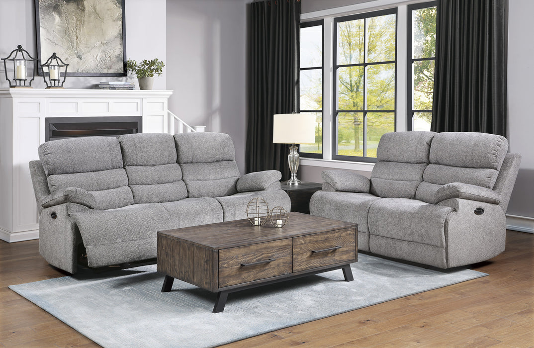 Sherbrook Power Double Reclining Sofa with Power Headrests and USB Ports