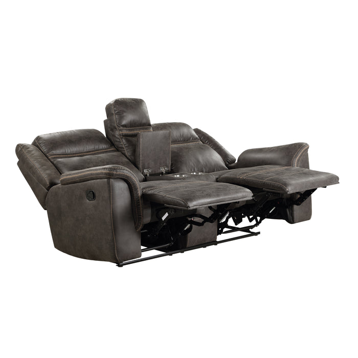 Boise Double Reclining Love Seat with Center Console