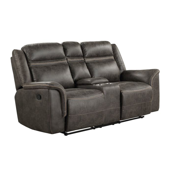 Boise Double Reclining Love Seat with Center Console