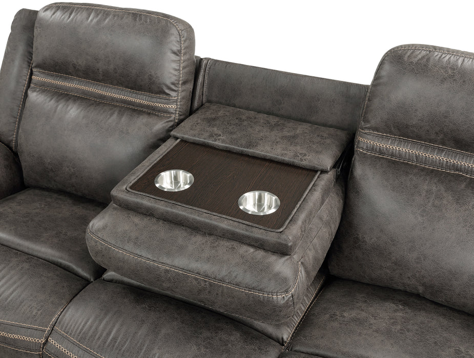 Boise Double Reclining Sofa with Center Drop-Down Cup Holders
