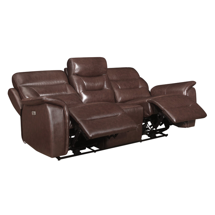 Armando Power Double Reclining Sofa with Power Headrests and USB Ports