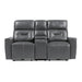 Burwell Power Double Reclining Love Seat with Center Console and USB Ports