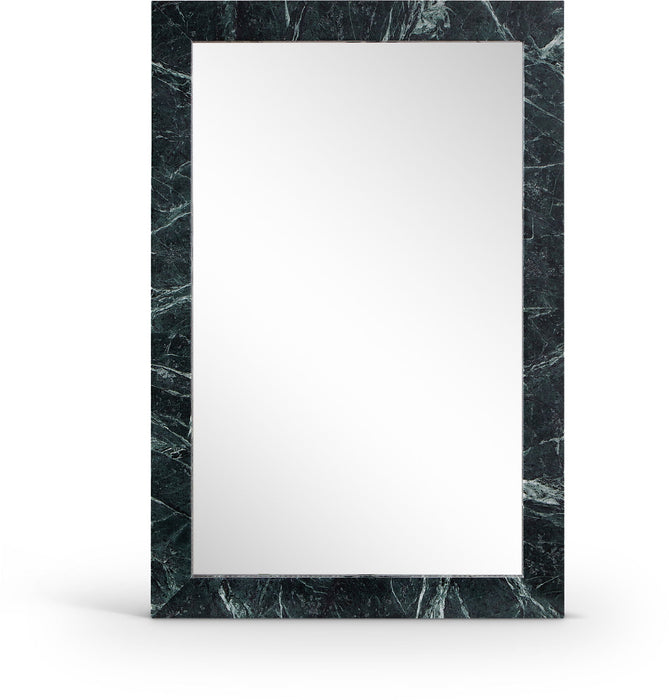 Pavia 23.5" W X 36" H Genuine Marble Frame Mirror
