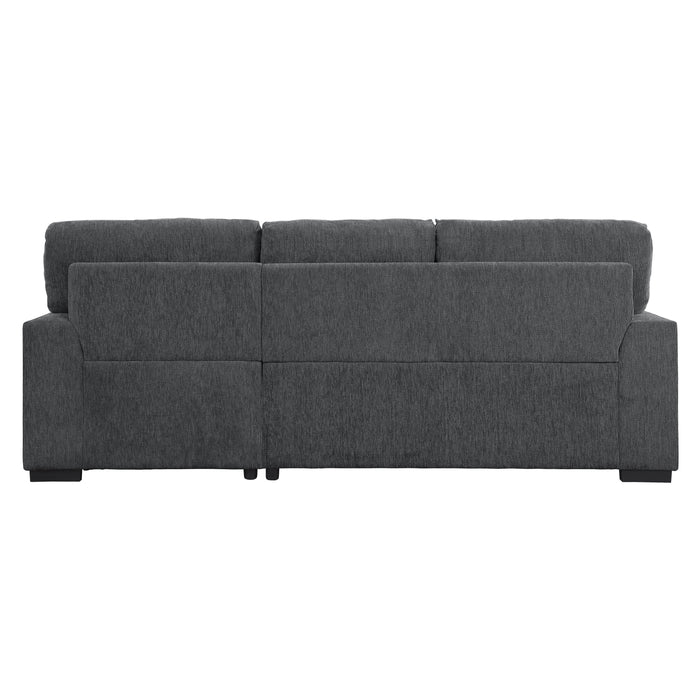 Morelia (2)2-Piece Sectional with Pull-out Bed and Right Chaise with Hidden Storage