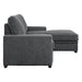 Morelia (2)2-Piece Sectional with Pull-out Bed and Right Chaise with Hidden Storage