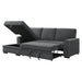 Morelia (2)2-Piece Sectional with Pull-out Bed and Left Chaise with Hidden Storage