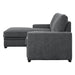 Morelia (2)2-Piece Sectional with Pull-out Bed and Left Chaise with Hidden Storage