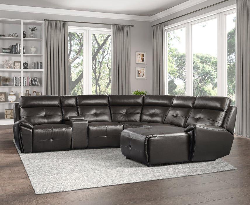 Avenue (6)6-Piece Modular Reclining Sectional with Right Chaise