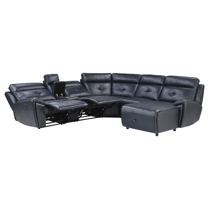 Avenue (6)6-Piece Modular Reclining Sectional with Right Chaise