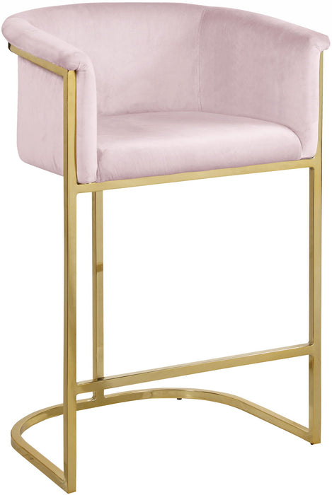 Donatella Velvet Upholstered Counter Stool
