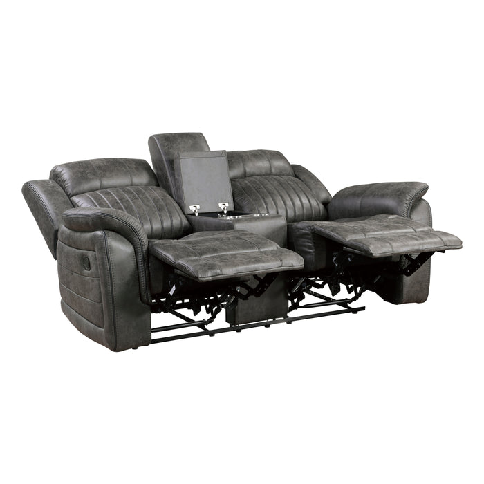 Centeroak Double Reclining Love Seat with Center Console