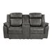 Centeroak Double Reclining Love Seat with Center Console