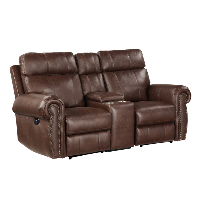 Granville Power Double Reclining Love Seat with Center Console