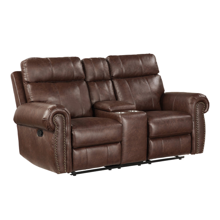 Granville Double Reclining Love Seat with Center Console