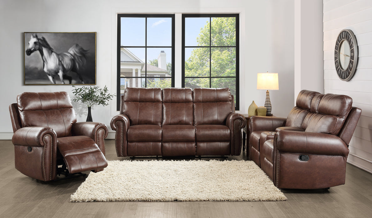 Granville Double Reclining Love Seat with Center Console