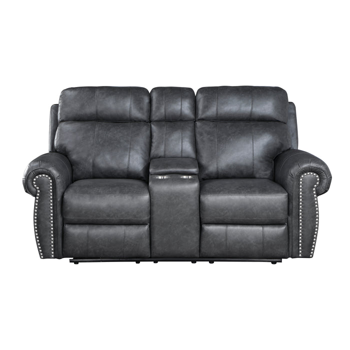 Granville Power Double Reclining Love Seat with Center Console