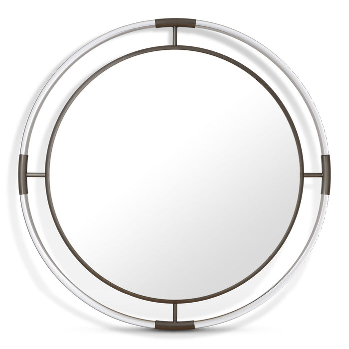 Ghost 34" W X 34" H Acrylic And Metal Frame Mirror