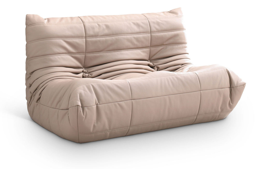Relax 54.75" Vegan Leather Upholstered Loveseat