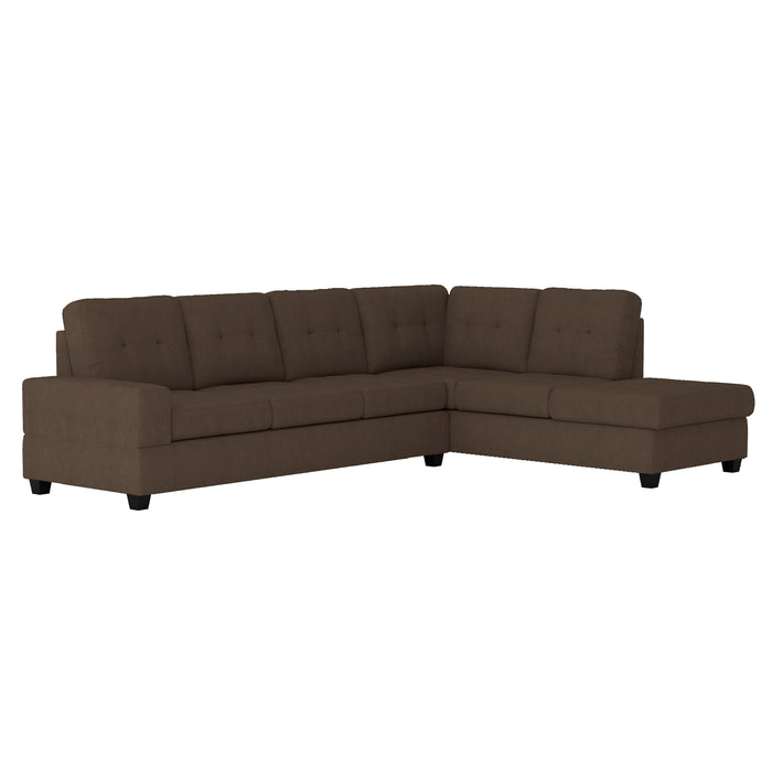 Maston (3)3-Piece Reversible Sectional with Drop-Down Cup Holders and Storage Ottoman