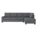 Maston (3)3-Piece Reversible Sectional with Drop-Down Cup Holders and Storage Ottoman