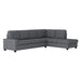 Maston (3)3-Piece Reversible Sectional with Drop-Down Cup Holders and Storage Ottoman