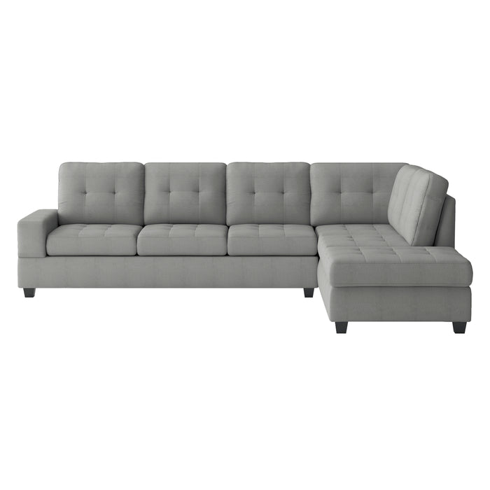 Maston (3)3-Piece Reversible Sectional with Drop-Down Cup Holders and Storage Ottoman