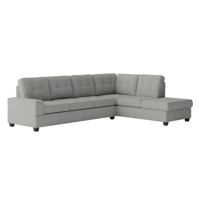 Maston (3)3-Piece Reversible Sectional with Drop-Down Cup Holders and Storage Ottoman