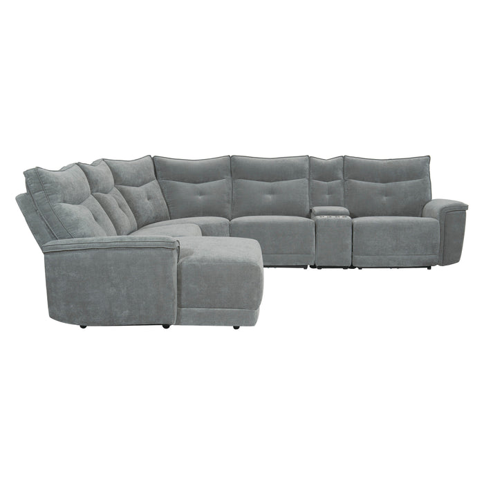 Tesoro (6)6-Piece Modular Reclining Sectional with Left Chaise