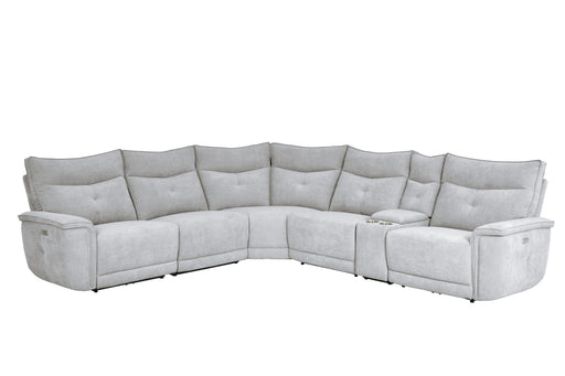 Tesoro (6)6-Piece Modular Power Reclining Sectional with Power Headrests and USB Ports