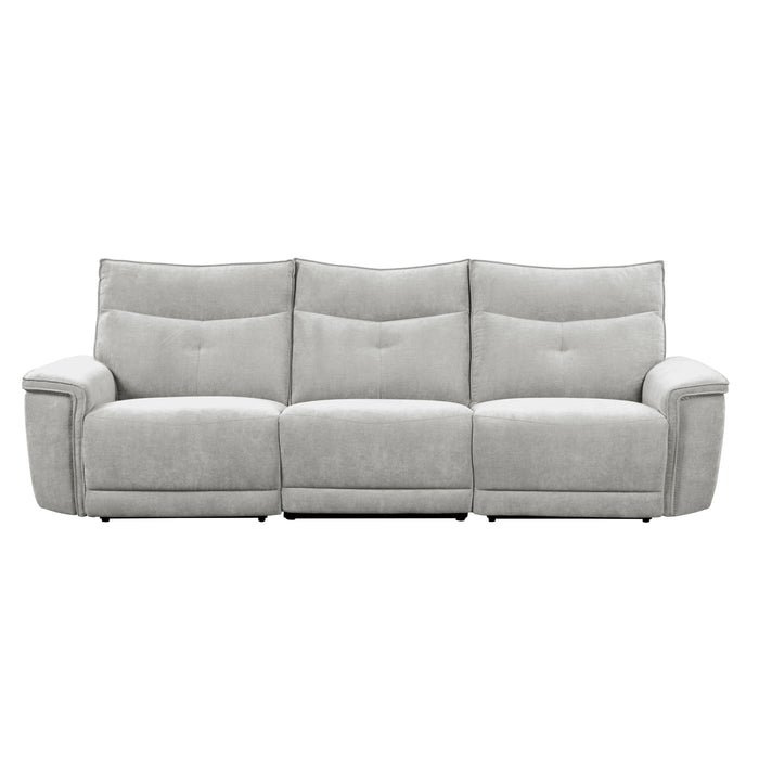 Tesoro (3)Power Double Reclining Sofa with Power Headrests