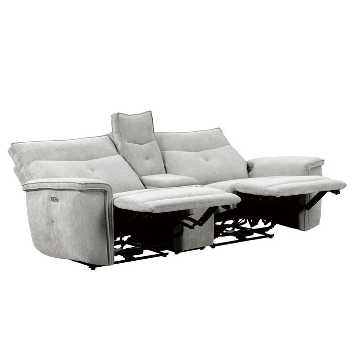 Tesoro (3)Power Double Reclining Love Seat with Center Console and Power Headrests