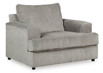 Soletren Oversized Ottoman - Black/Gray