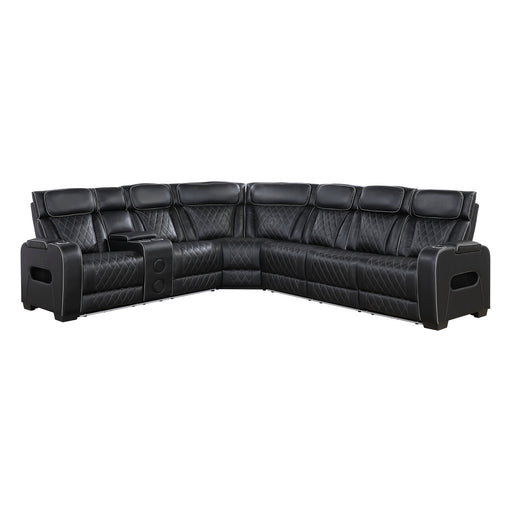 9516BLKS*32LCN3RPWH 3-Piece Power Reclining Sectional