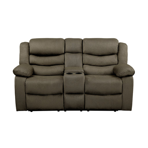 Discus Double Reclining Love Seat with Center Console