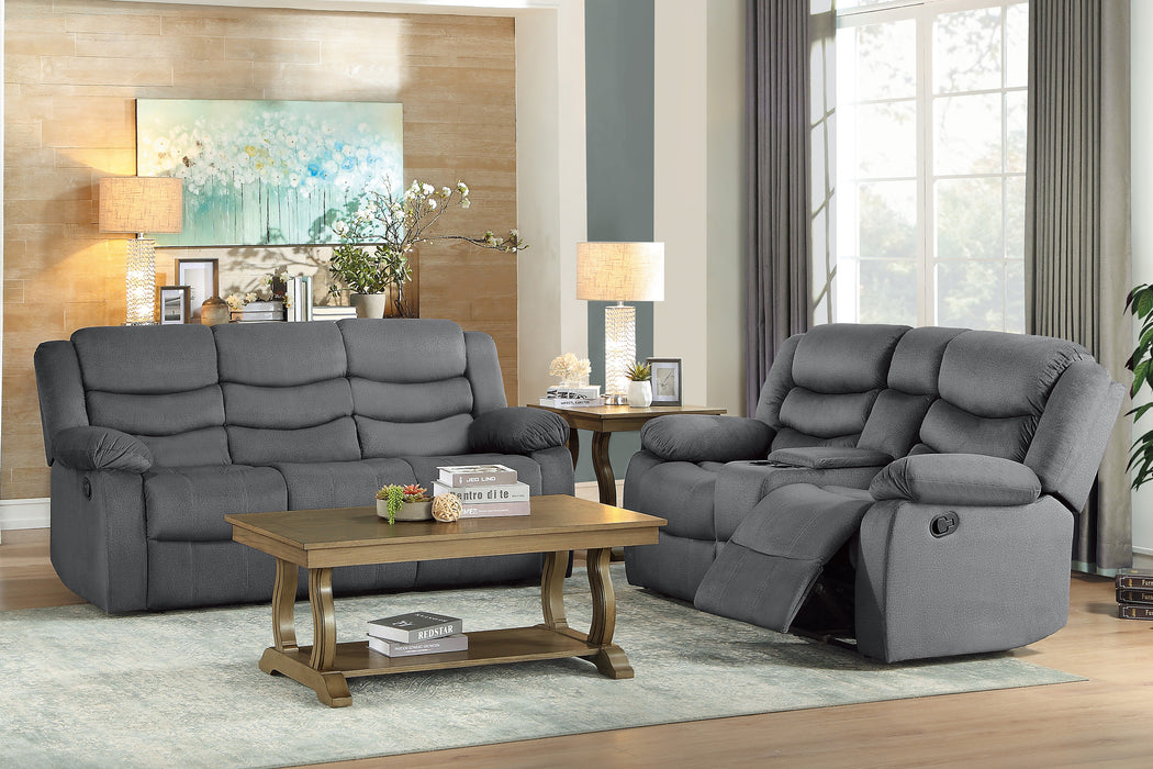 Discus Double Reclining Love Seat with Center Console
