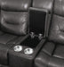 Kennett Power Double Reclining Love Seat with Center Console, Power Headrests and USB Ports