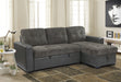 Swallowtail (2)2-Piece Reversible Sectional with Pull-out Bed and Hidden Storage