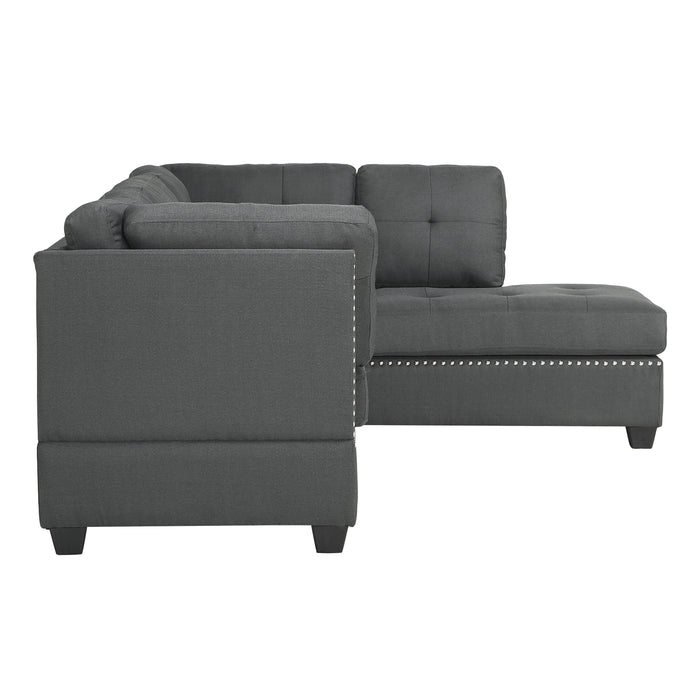 Dasha (3)3-Piece Sectional with Ottoman