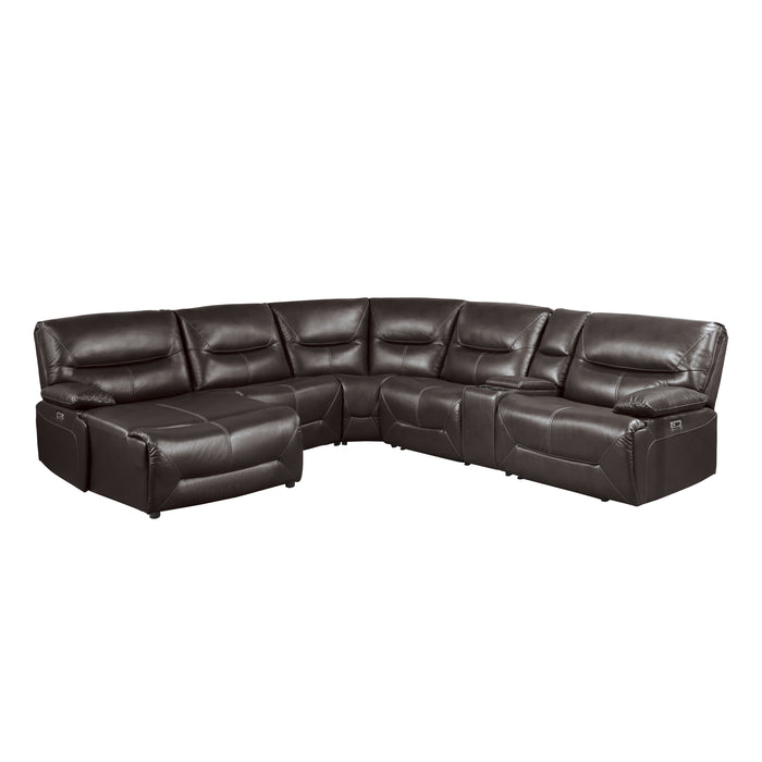 Dyersburg (6)6-Piece Power Reclining Sectional with Left Chaise