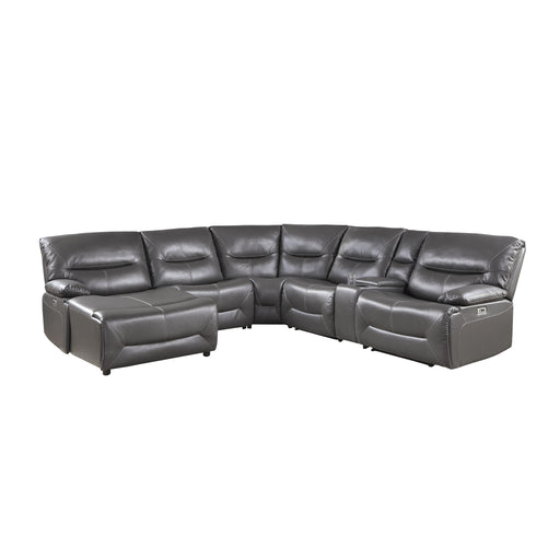 Dyersburg (6)6-Piece Power Reclining Sectional with Left Chaise