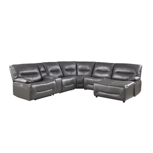 Dyersburg (6)6-Piece Power Reclining Sectional with Right Chaise