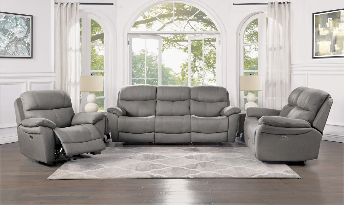 Longvale Power Double Reclining Sofa with Power Headrests