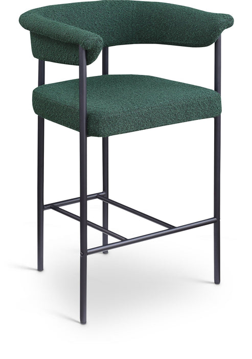 Malin Boucle Fabric Upholstered Counter Stool